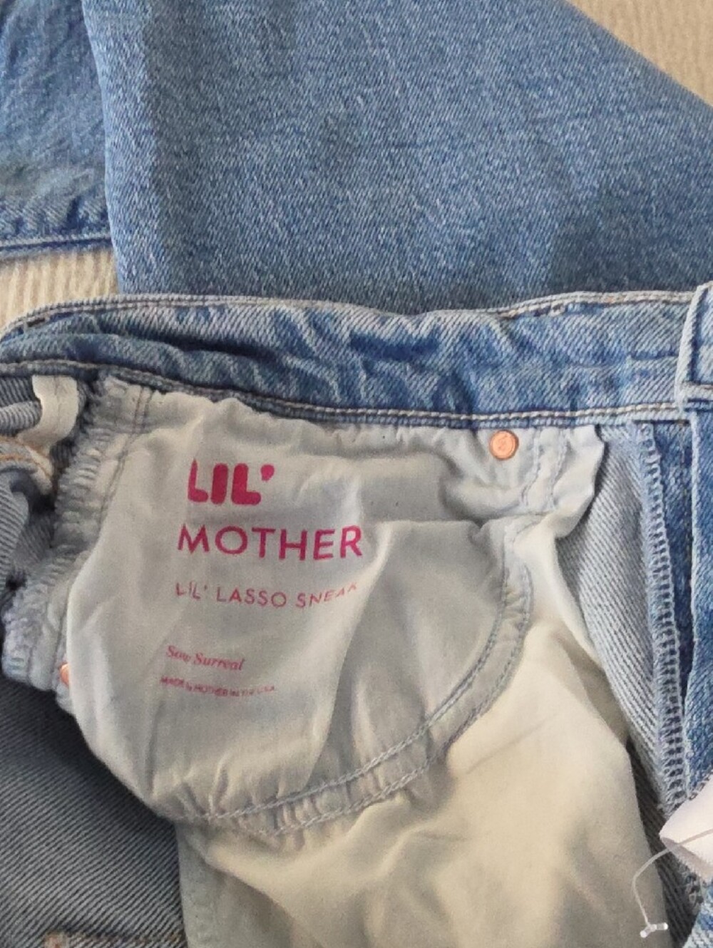 MOTHER Light Blue Flared High-Rise Jeans - Picture 3 of 4